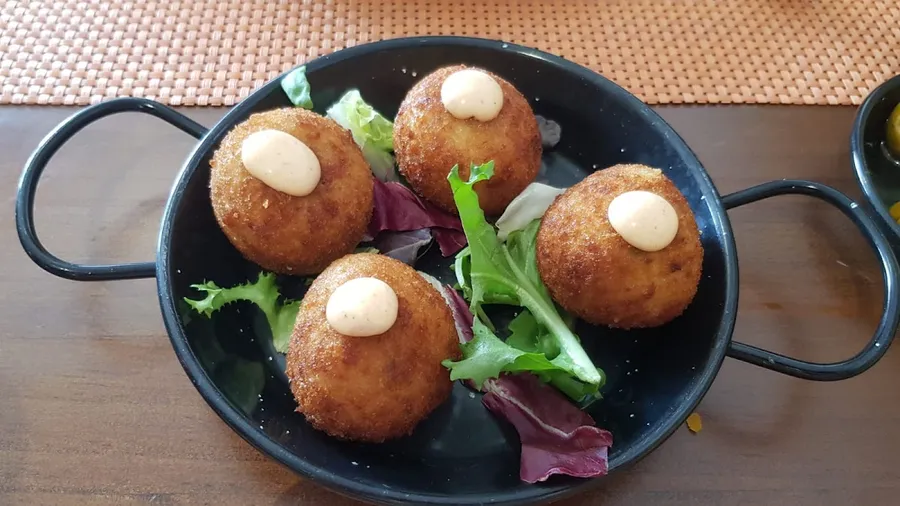 Croquetas de chorizo y rocoto, de la carta de Takos Fritten